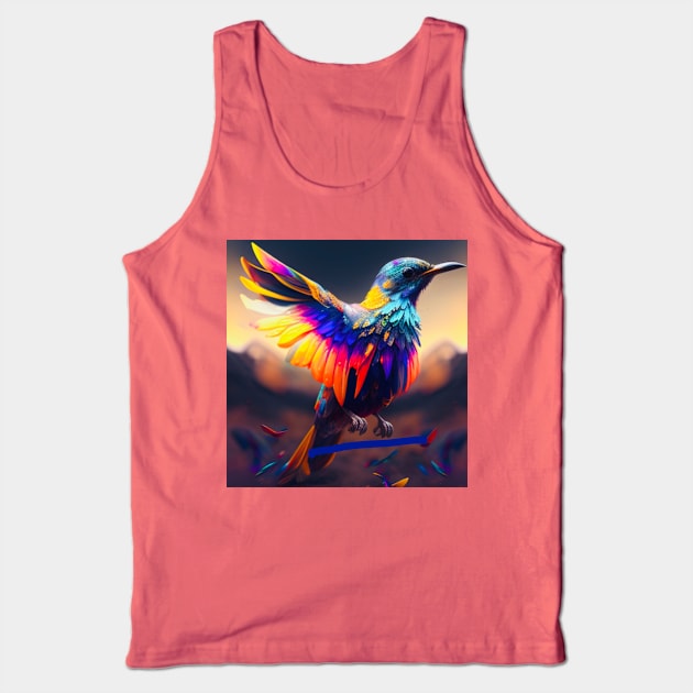 Colorful bird Tank Top by baksuart